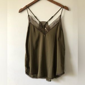 LoveStitch Forest Green Camisole- size M